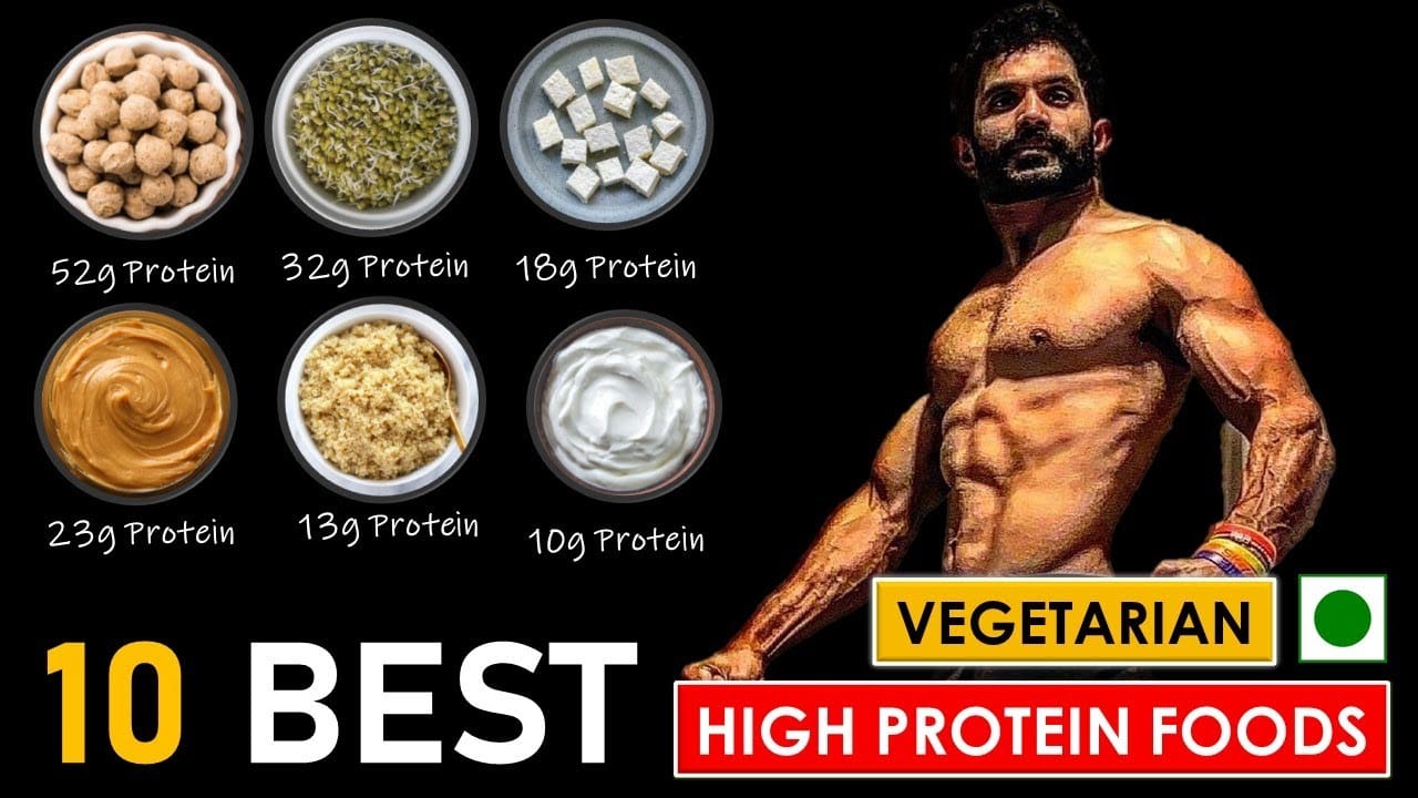 टॉप 10 हाई प्रोटीन फूड्स (Top 10 High Protein Foods in Hindi)